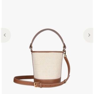 Hyer Goods Canvas Mini Bucket Bag-Linen